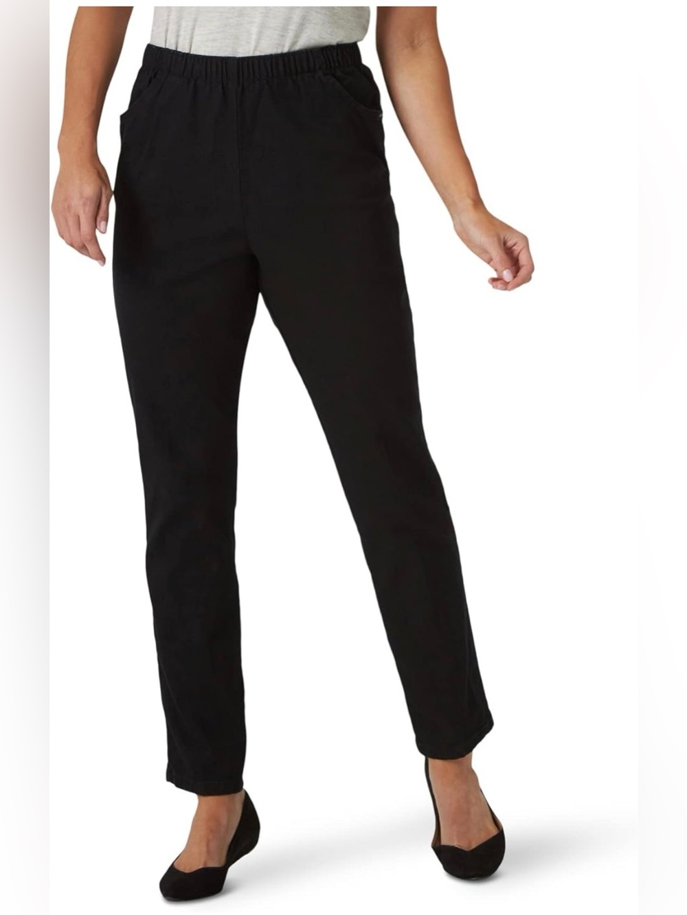Chic Classic Collection Women's Stretch Elastic Waist Pull-On Legging Pant